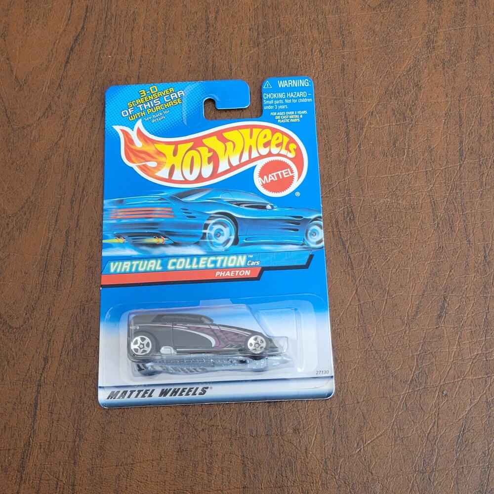 HOT WHEELS BLUE CARD 1999 Mattel VIRTUAL COLLECTION CARS PHAETON FACTORY SEALED